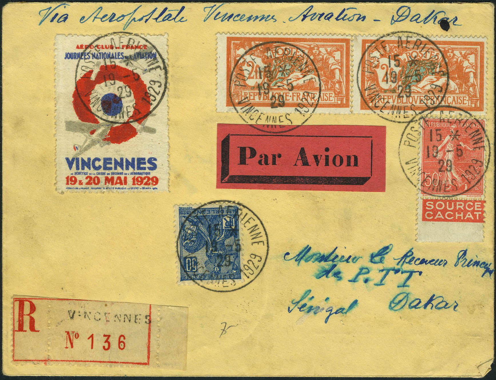 Lot 1097 - France poste aerienne -  Francois Feldman F.C.N.P François FELDMAN sale #122