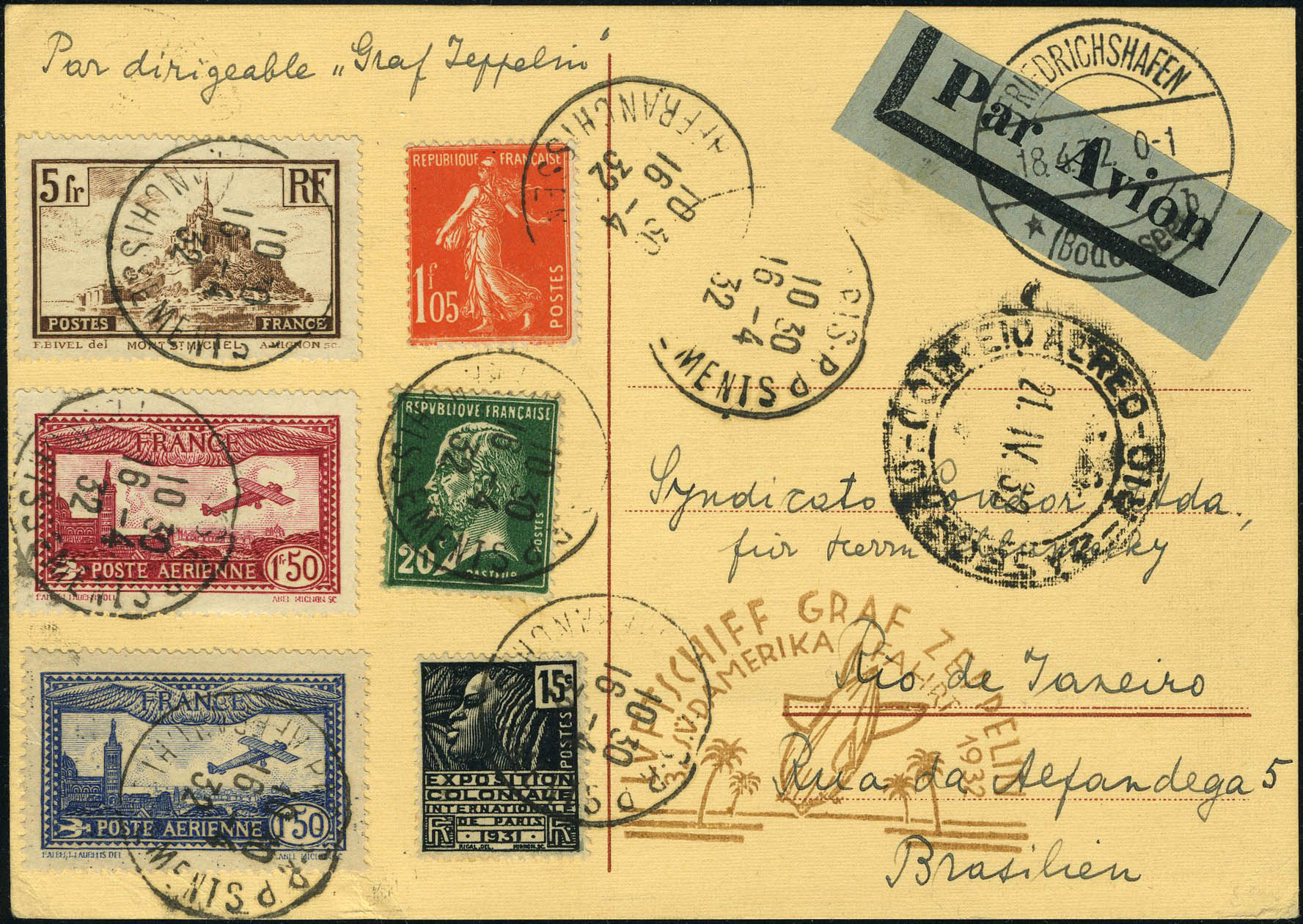 Lot 1106 - France poste aerienne - Francois Feldman F.C.N.P François FELDMAN sale #122 Lot 1106 - France poste aerienne - Francois Feldman F.C.N.P François FELDMAN sale #122