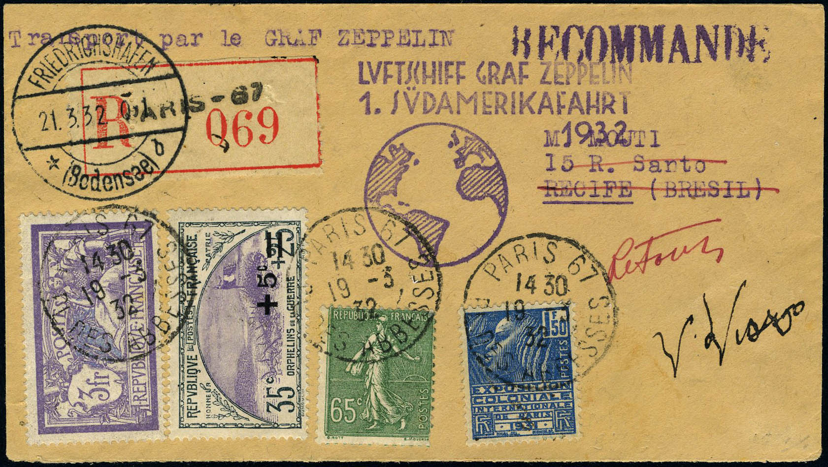Lot 1114 - France poste aerienne - Francois Feldman F.C.N.P François FELDMAN sale #122 Lot 1114 - France poste aerienne - Francois Feldman F.C.N.P François FELDMAN sale #122