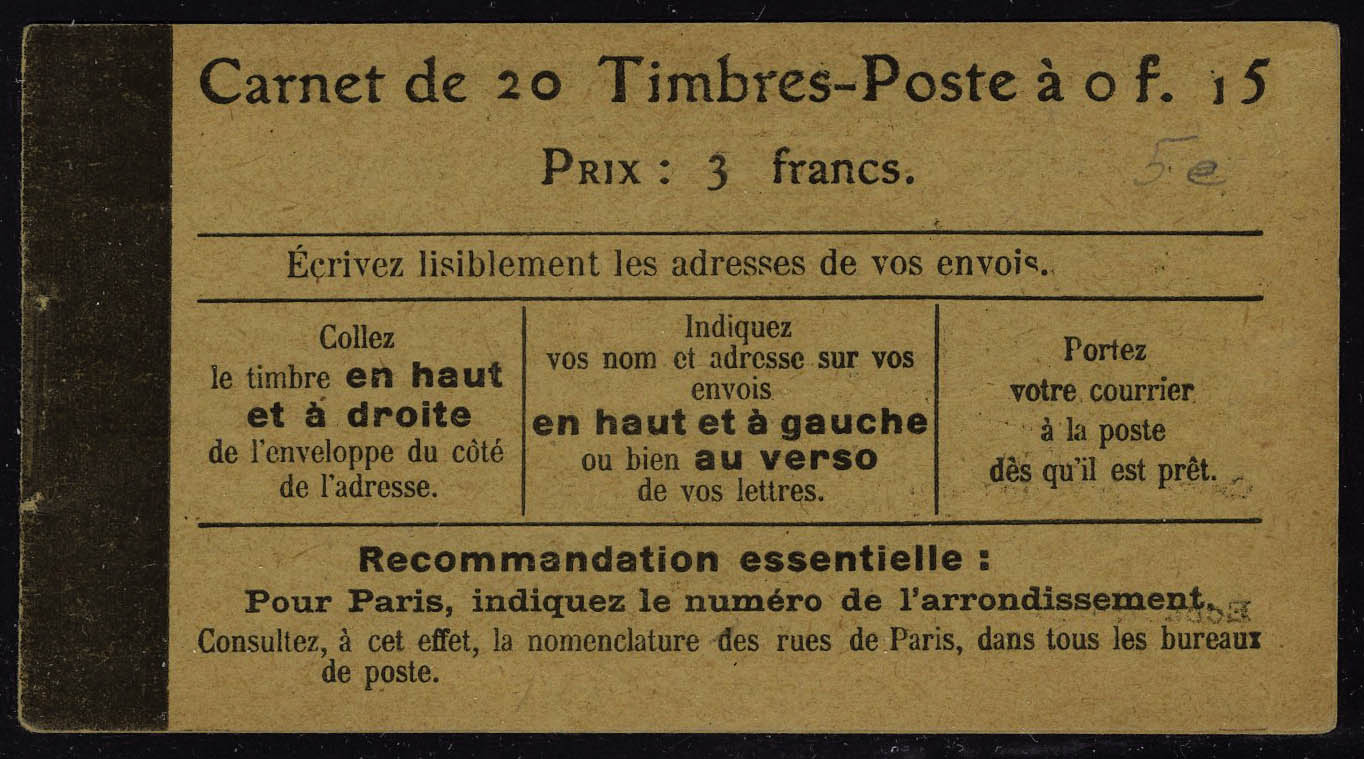 Lot 1177 - France carnets -  Francois Feldman F.C.N.P François FELDMAN sale #122