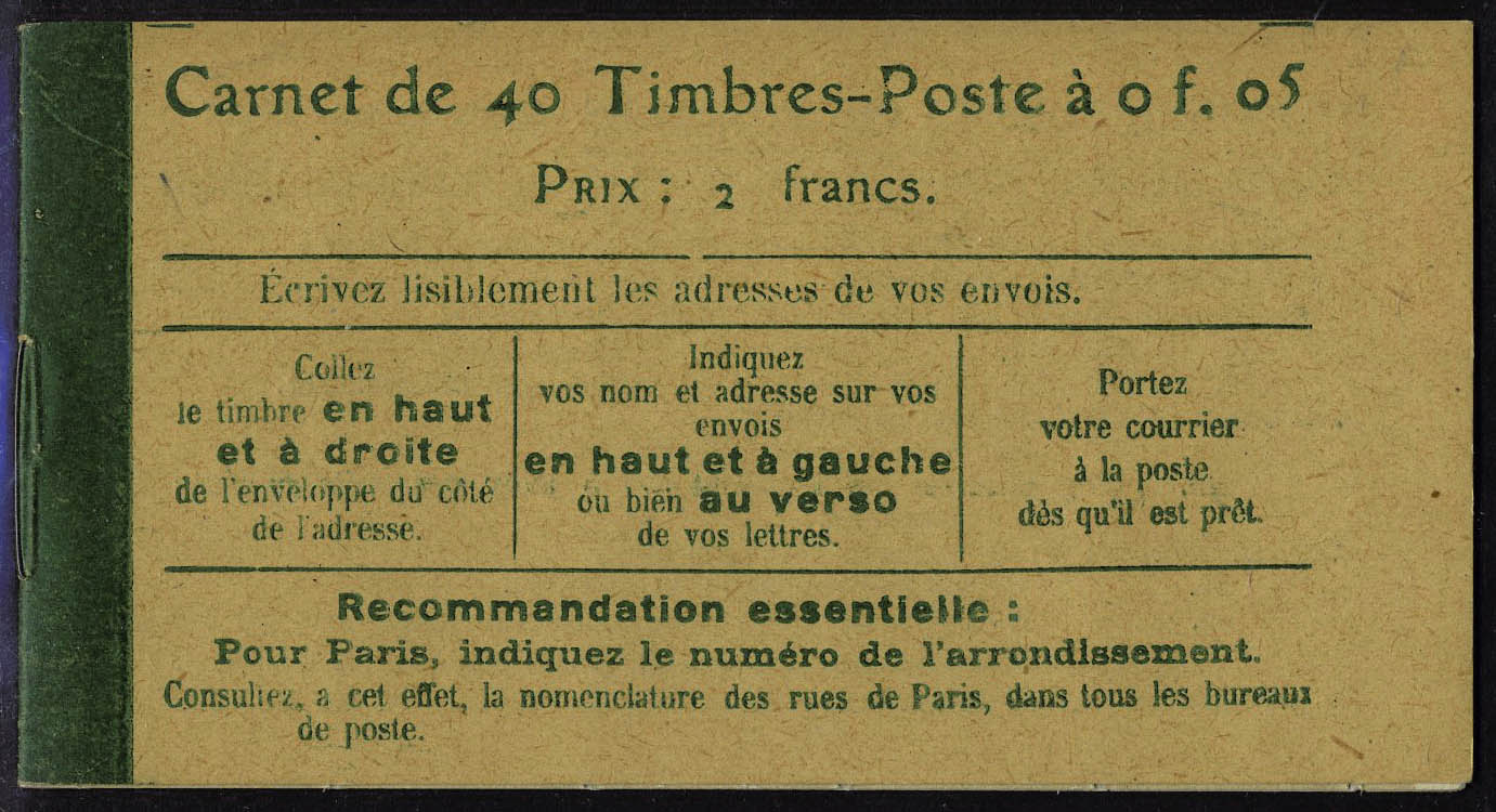 Lot 1180 - France carnets -  Francois Feldman F.C.N.P François FELDMAN sale #122