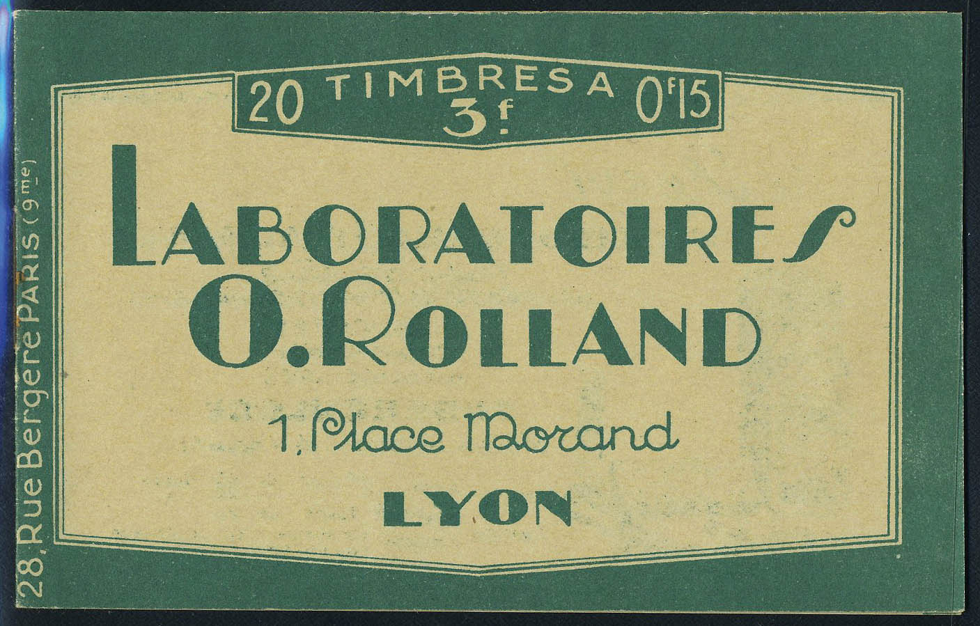 Lot 1189 - France carnets -  Francois Feldman F.C.N.P François FELDMAN sale #122