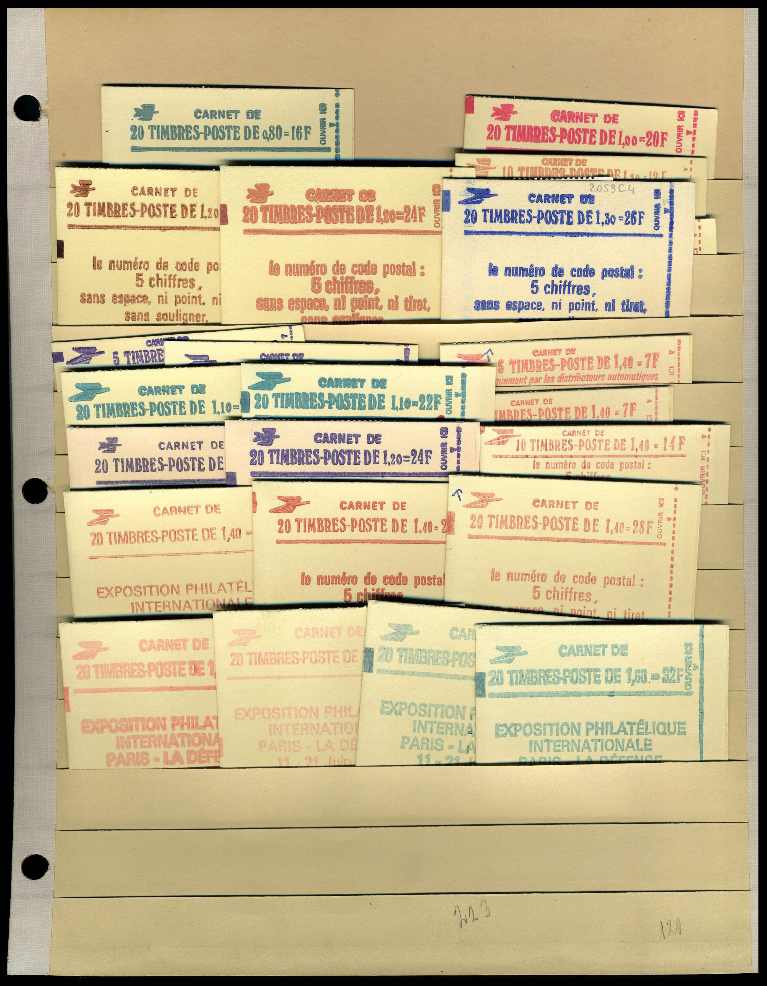 Lot 1214 - France carnets -  Francois Feldman F.C.N.P François FELDMAN sale #122