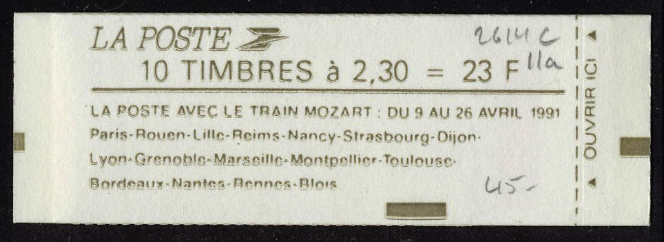 Lot 1220 - France carnets -  Francois Feldman F.C.N.P François FELDMAN sale #122