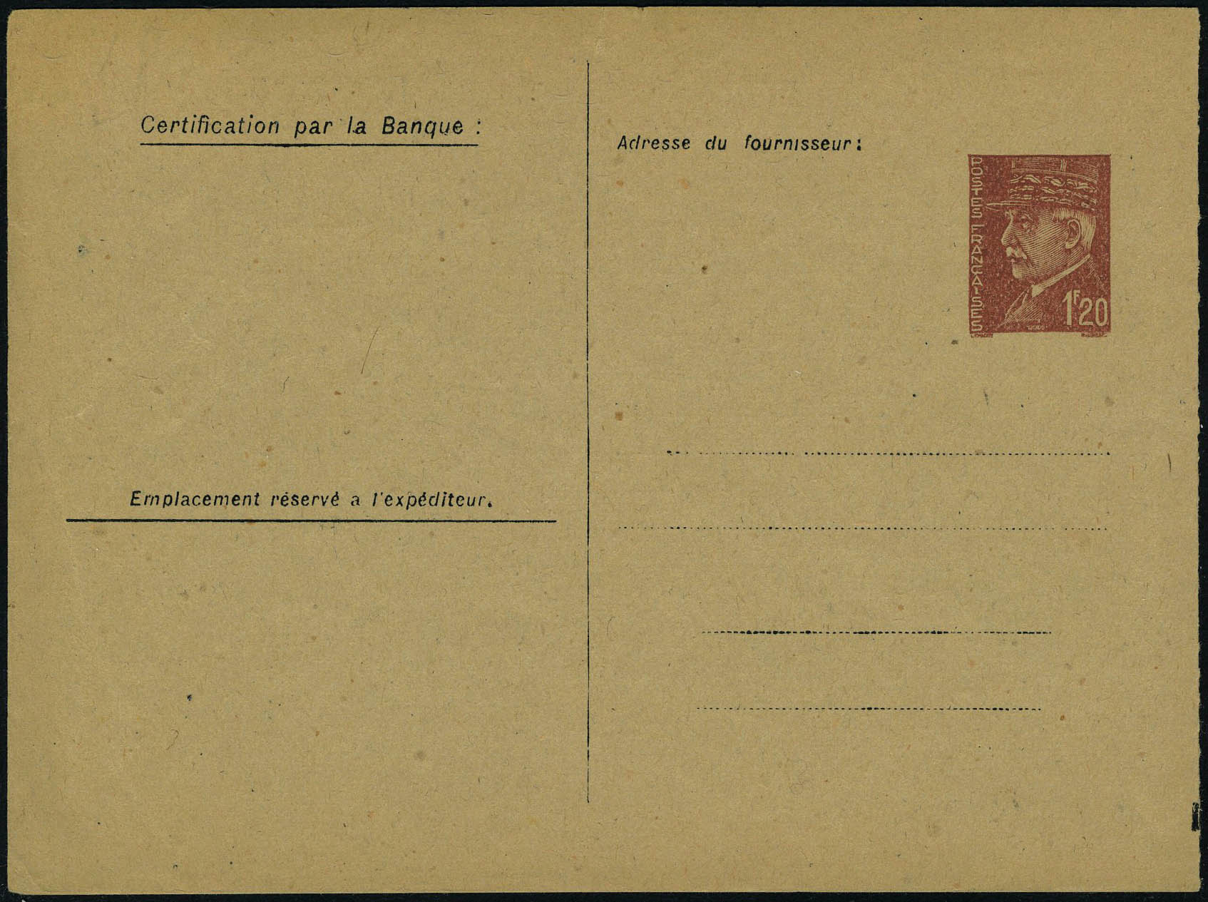 Lot 1228 - France entiers postaux -  Francois Feldman F.C.N.P François FELDMAN sale #122