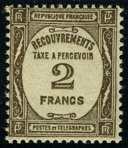 Lot 1339 - France timbres-taxe - Francois Feldman F.C.N.P François FELDMAN sale #122 Lot 1339 - France timbres-taxe - Francois Feldman F.C.N.P François FELDMAN sale #122