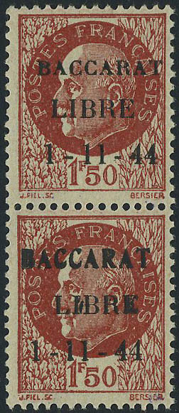 Lot 1447 - France timbres de liberation - cat. mayer - Francois Feldman F.C.N.P François FELDMAN sale #122 Lot 1447 - France timbres de liberation - cat. mayer - Francois Feldman F.C.N.P François FELDMAN sale #122