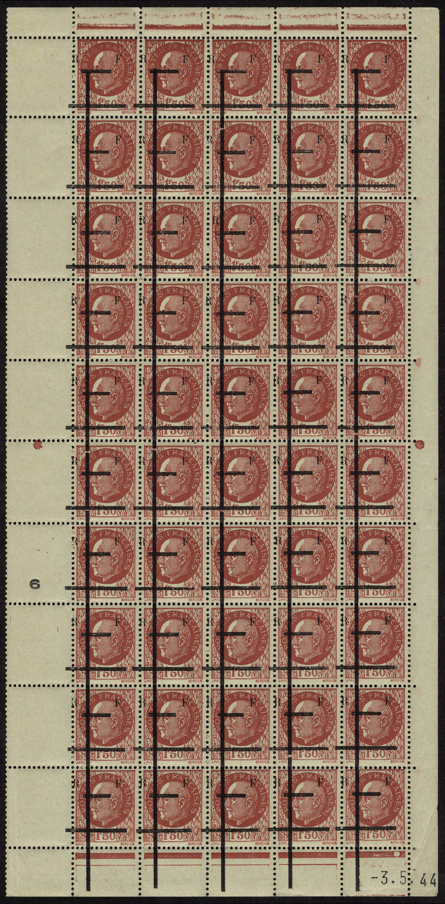 Lot 1487 - France timbres de liberation - cat. mayer -  Francois Feldman F.C.N.P François FELDMAN sale #122