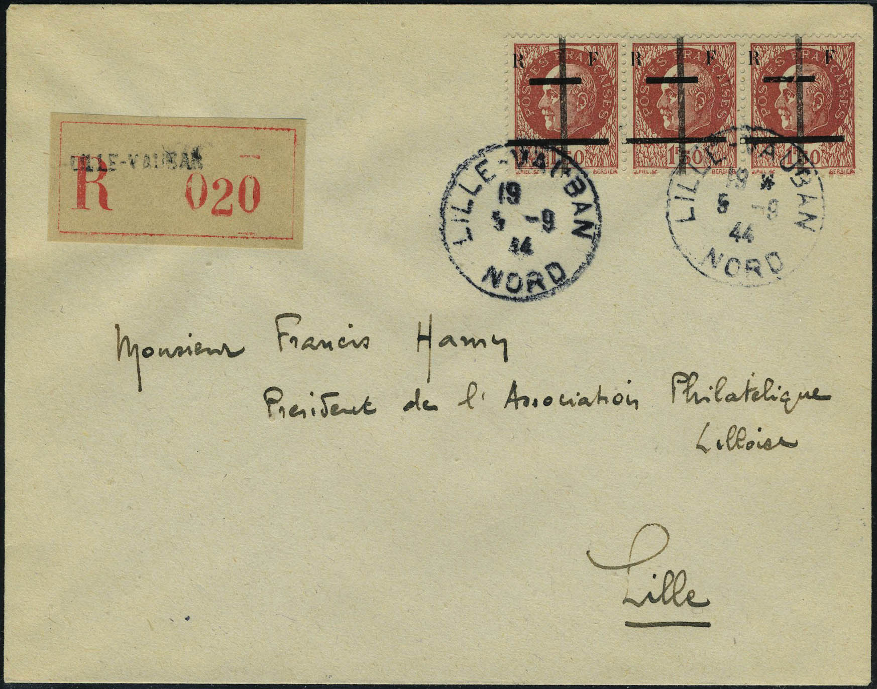 Lot 1491 - France timbres de liberation - cat. mayer -  Francois Feldman F.C.N.P François FELDMAN sale #122