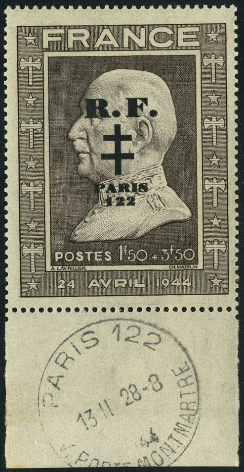 Lot 1505 - France timbres de liberation - cat. mayer -  Francois Feldman F.C.N.P François FELDMAN sale #122
