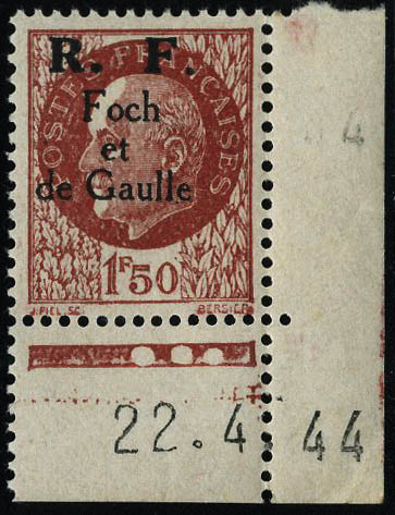 Lot 1517 - France timbres de liberation - cat. mayer -  Francois Feldman F.C.N.P François FELDMAN sale #122
