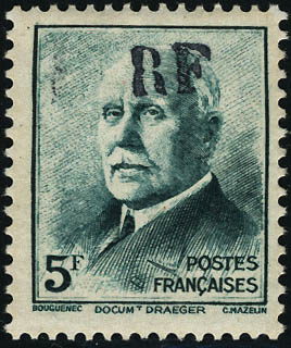 Lot 1525 - France timbres de liberation - cat. mayer -  Francois Feldman F.C.N.P François FELDMAN sale #122