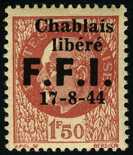 Lot 1526 - France timbres de liberation - cat. mayer -  Francois Feldman F.C.N.P François FELDMAN sale #122