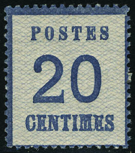 Lot 1538 - France occupation allemande (1870/1871) - Francois Feldman F.C.N.P François FELDMAN sale #122 Lot 1538 - France occupation allemande (1870/1871) - Francois Feldman F.C.N.P François FELDMAN sale #122
