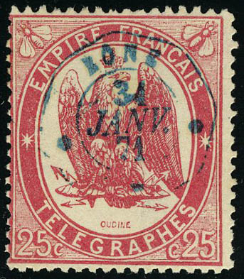 Lot 1552 - France timbres-télégraphe - Francois Feldman F.C.N.P François FELDMAN sale #122 Lot 1552 - France timbres-télégraphe - Francois Feldman F.C.N.P François FELDMAN sale #122