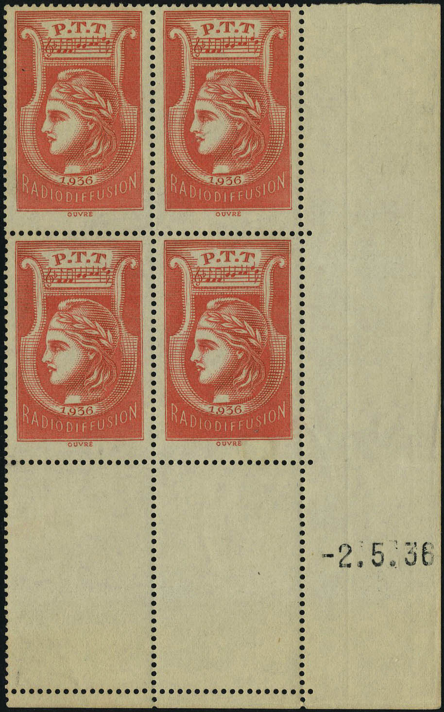 Lot 1570 - France radiodiffusion - Francois Feldman F.C.N.P François FELDMAN sale #122 Lot 1570 - France radiodiffusion - Francois Feldman F.C.N.P François FELDMAN sale #122