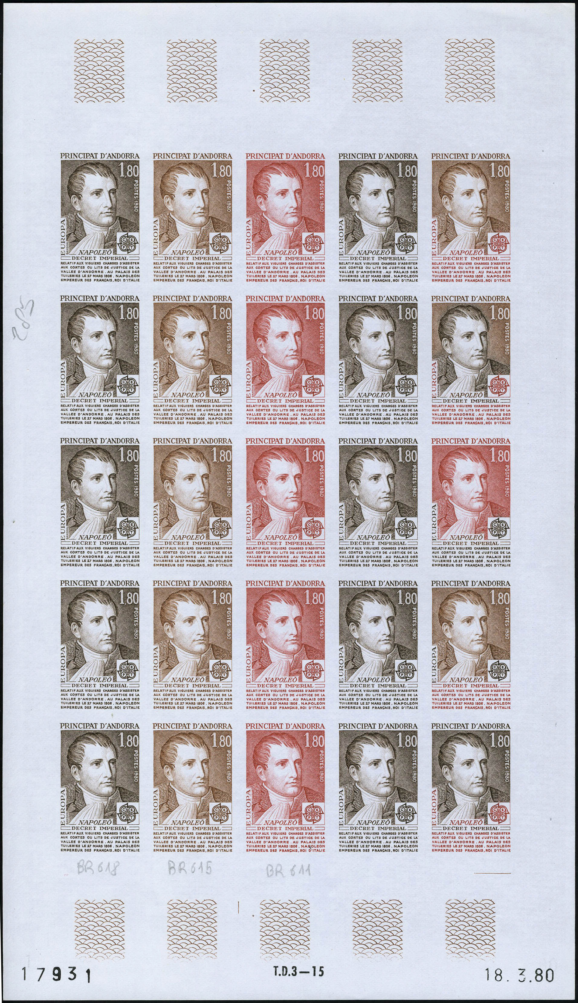 Lot 1666 - andorre  -  Francois Feldman F.C.N.P François FELDMAN sale #122