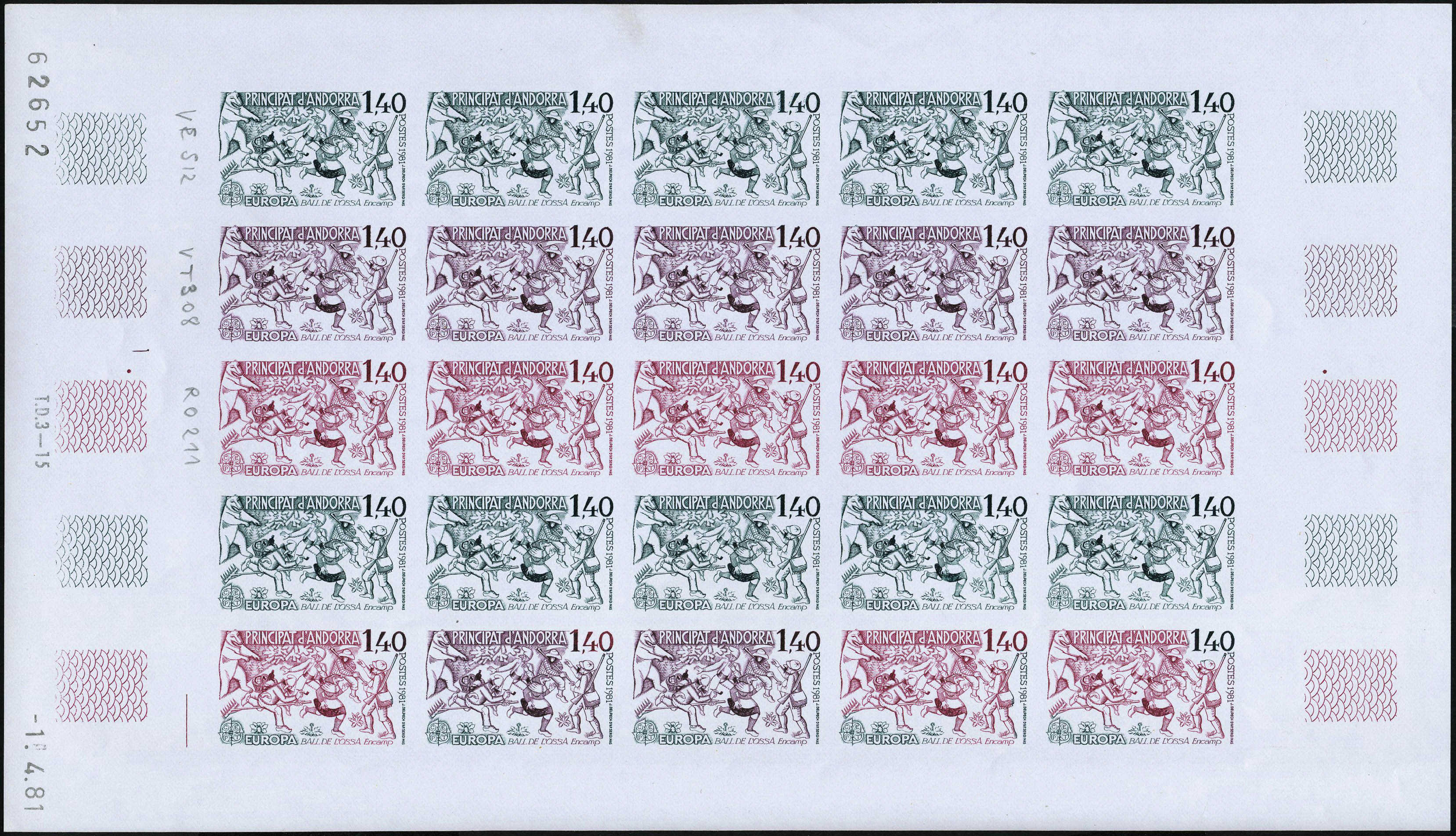 Lot 1667 - andorre  -  Francois Feldman F.C.N.P François FELDMAN sale #122