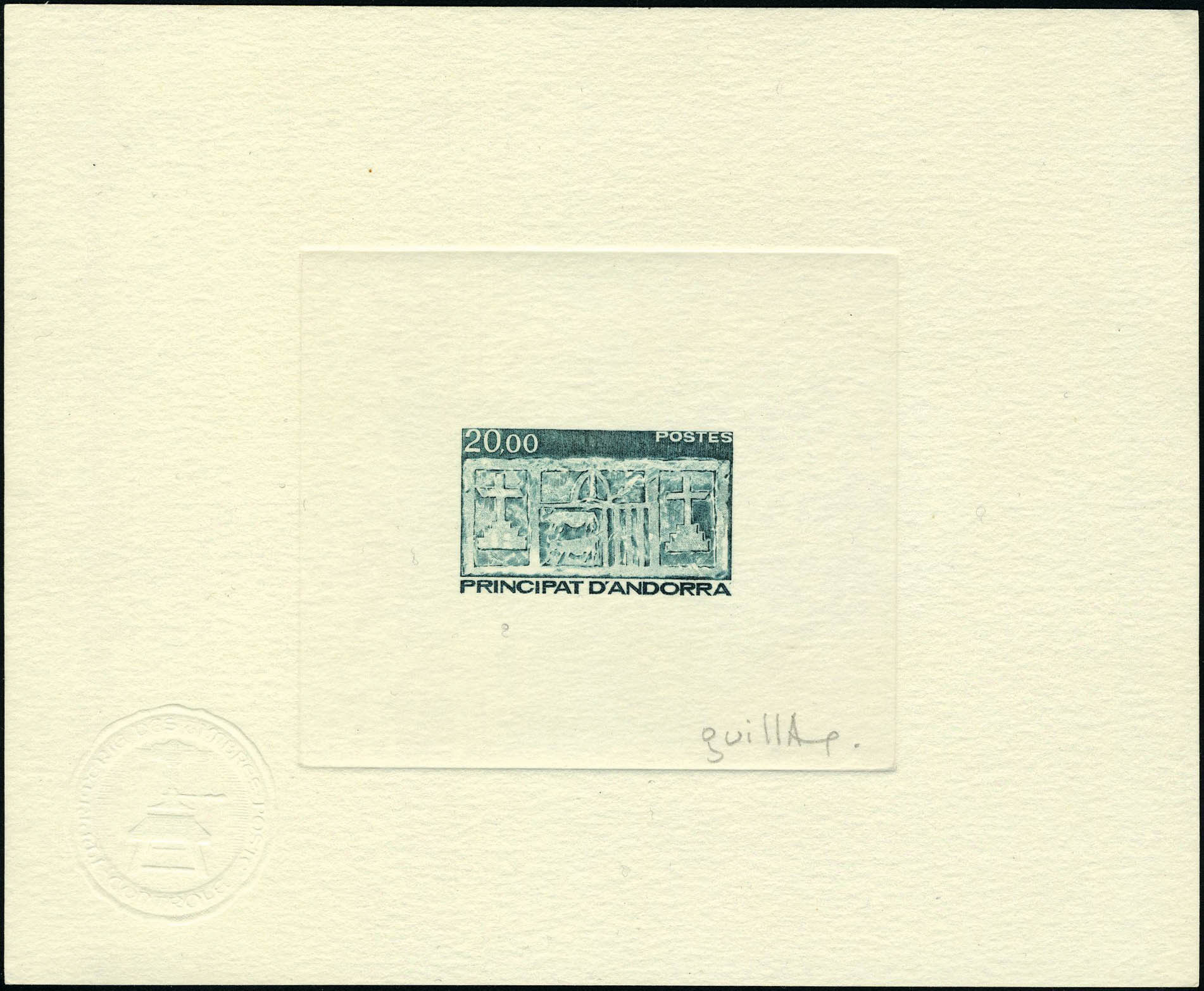 Lot 1672 - andorre  -  Francois Feldman F.C.N.P François FELDMAN sale #122