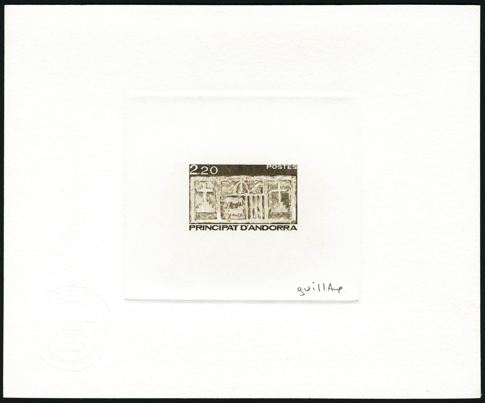 Lot 1673 - andorre  -  Francois Feldman F.C.N.P François FELDMAN sale #122