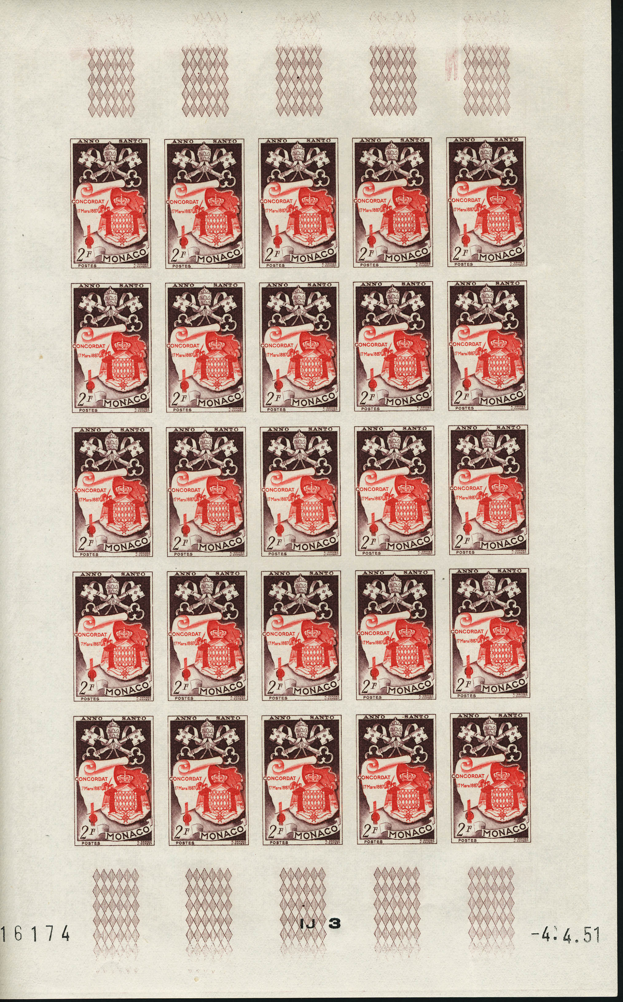 Lot 1744 - Monaco  -  Francois Feldman F.C.N.P François FELDMAN sale #122