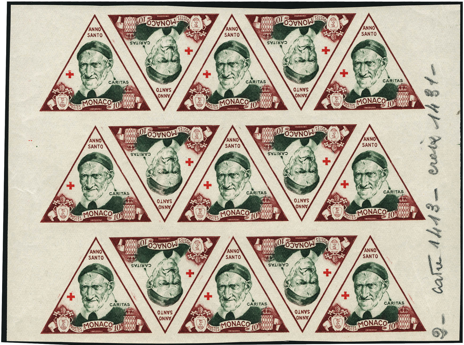 Lot 1745 - Monaco  -  Francois Feldman F.C.N.P François FELDMAN sale #122
