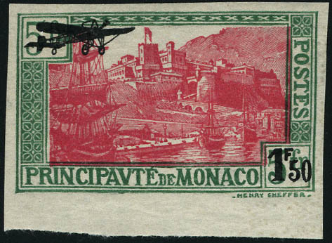 Lot 1756 - Monaco poste aerienne - Francois Feldman F.C.N.P François FELDMAN sale #122 Lot 1756 - Monaco poste aerienne - Francois Feldman F.C.N.P François FELDMAN sale #122