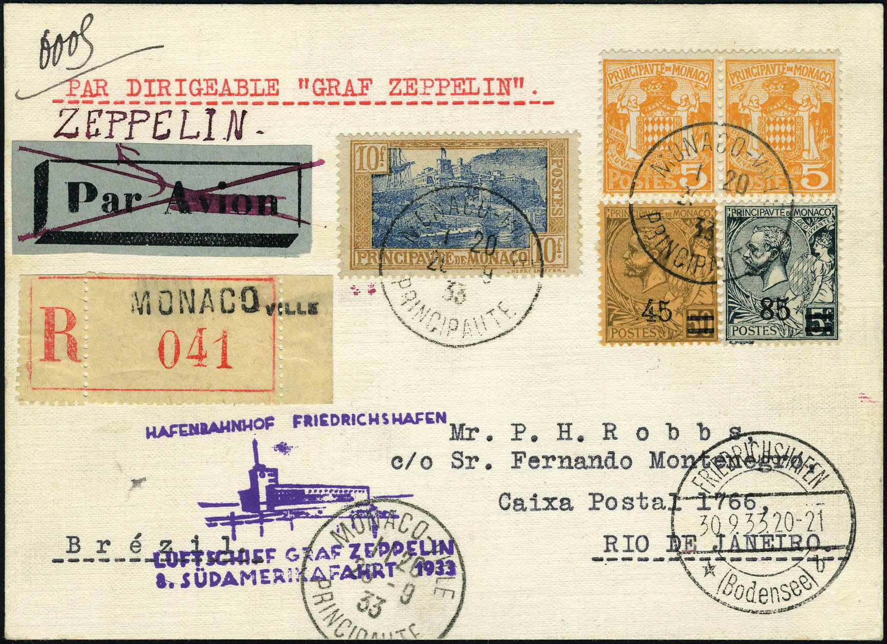 Lot 1757 - Monaco poste aerienne - Francois Feldman F.C.N.P François FELDMAN sale #122 Lot 1757 - Monaco poste aerienne - Francois Feldman F.C.N.P François FELDMAN sale #122