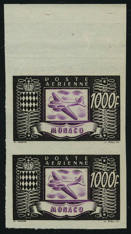 Lot 1765 - Monaco poste aerienne - Francois Feldman F.C.N.P François FELDMAN sale #122 Lot 1765 - Monaco poste aerienne - Francois Feldman F.C.N.P François FELDMAN sale #122