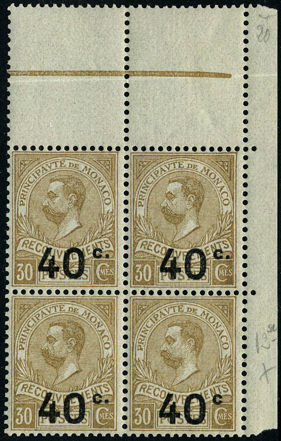 Lot 1791 - Monaco timbres-taxe - Francois Feldman F.C.N.P François FELDMAN sale #122 Lot 1791 - Monaco timbres-taxe - Francois Feldman F.C.N.P François FELDMAN sale #122
