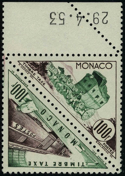 Lot 1793 - Monaco timbres-taxe - Francois Feldman F.C.N.P François FELDMAN sale #122 Lot 1793 - Monaco timbres-taxe - Francois Feldman F.C.N.P François FELDMAN sale #122