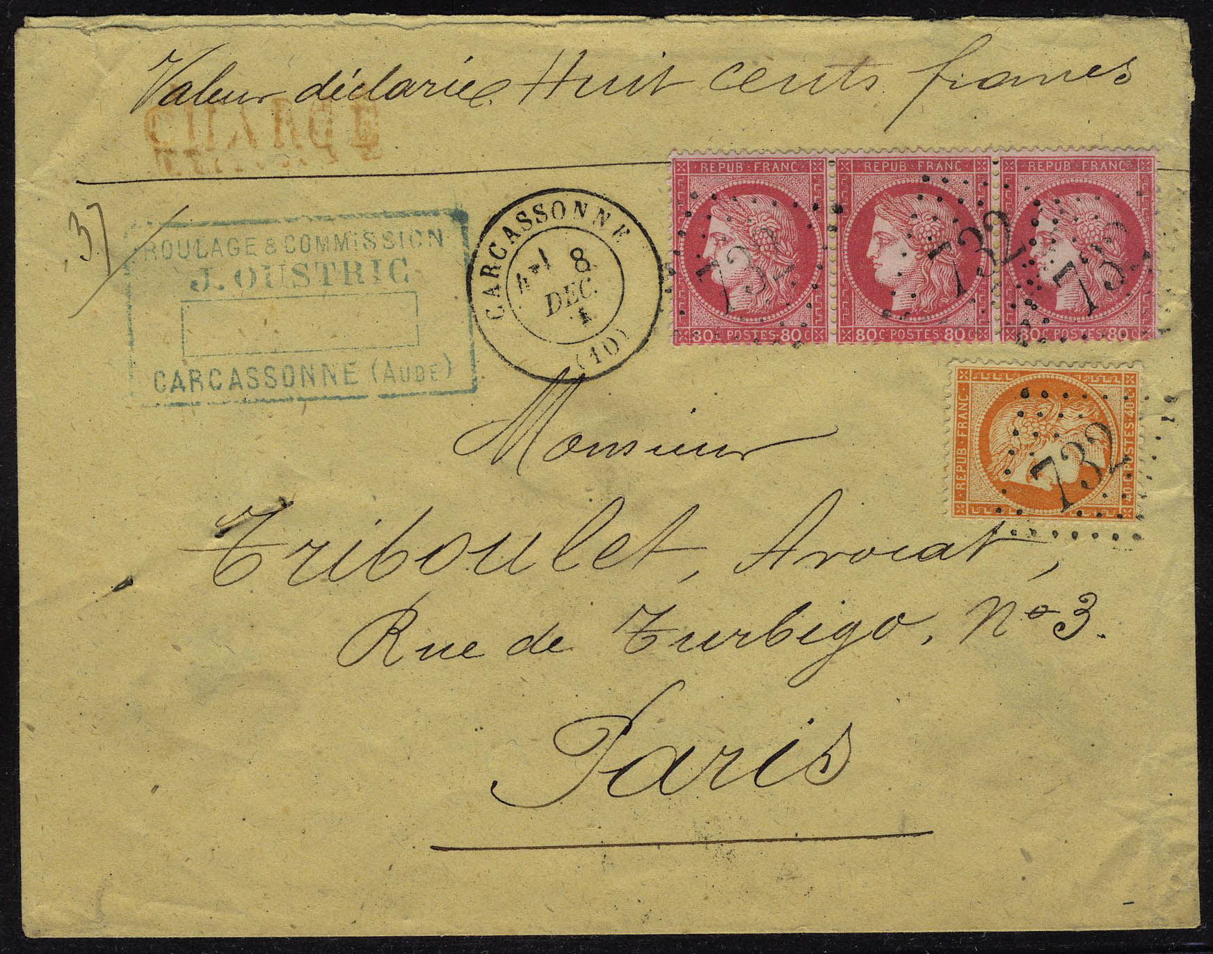 Lot 188 - France siege de paris - Francois Feldman F.C.N.P François FELDMAN sale #122 Lot 188 - France siege de paris - Francois Feldman F.C.N.P François FELDMAN sale #122