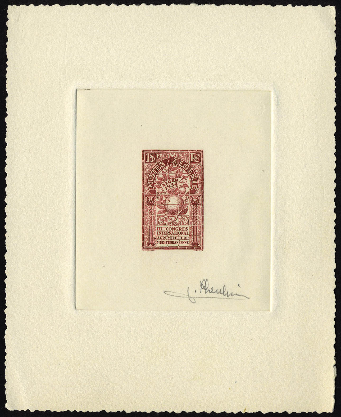 Lot 1913 - algerie - Francois Feldman F.C.N.P François FELDMAN sale #122 Lot 1913 - algerie - Francois Feldman F.C.N.P François FELDMAN sale #122
