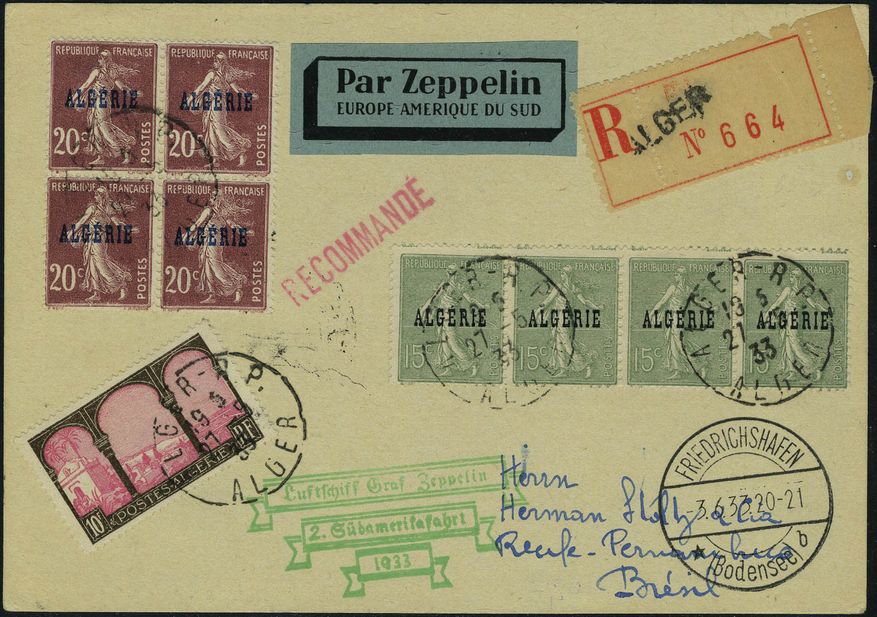 Lot 1923 - algerie poste aerienne - Francois Feldman F.C.N.P François FELDMAN sale #122 Lot 1923 - algerie poste aerienne - Francois Feldman F.C.N.P François FELDMAN sale #122
