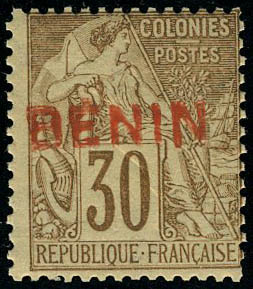 Lot 1943 - Benin - Francois Feldman F.C.N.P François FELDMAN sale #122 Lot 1943 - Benin - Francois Feldman F.C.N.P François FELDMAN sale #122