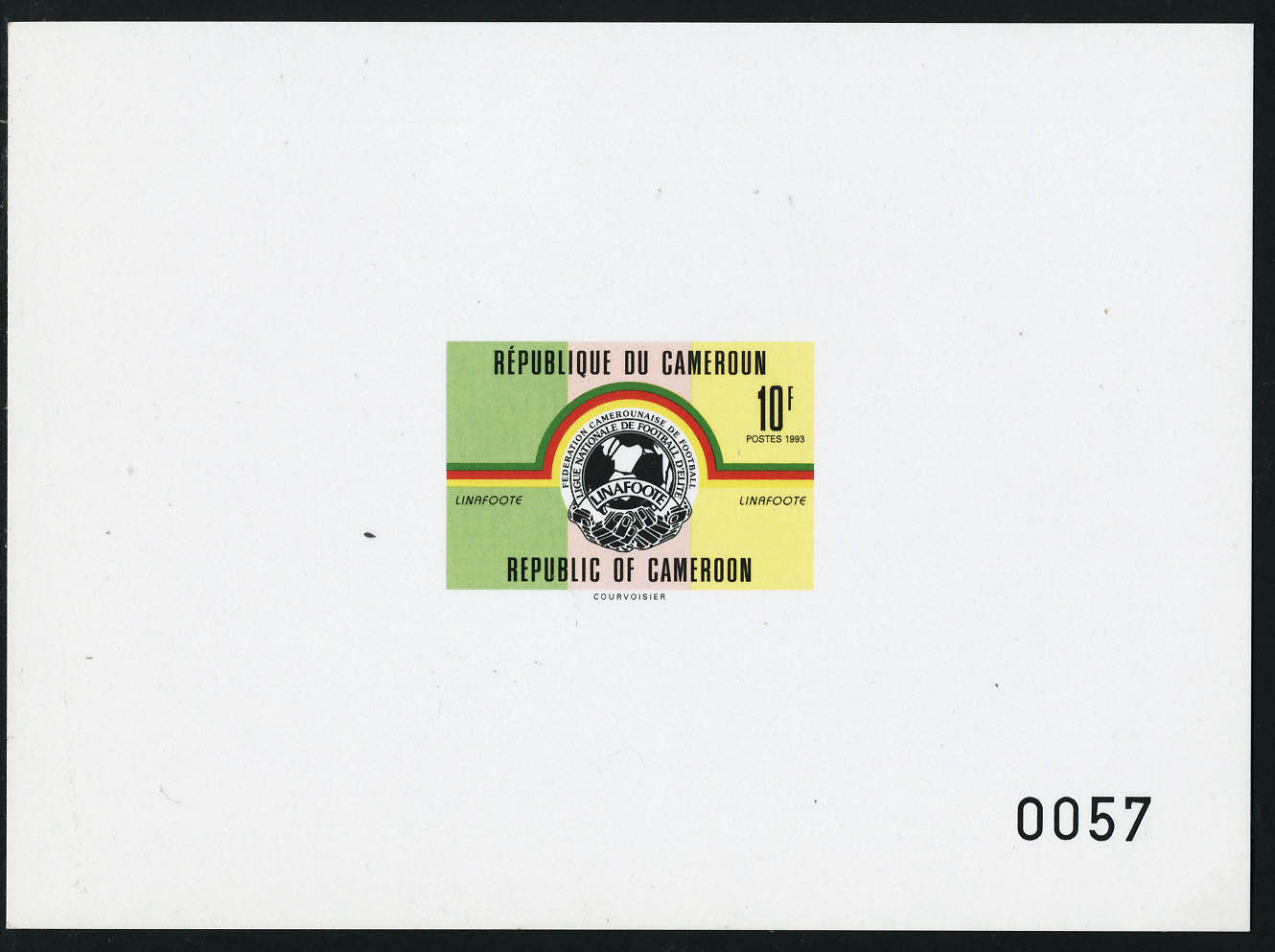 Lot 1972 - Cameroun - Francois Feldman F.C.N.P François FELDMAN sale #122 Lot 1972 - Cameroun - Francois Feldman F.C.N.P François FELDMAN sale #122