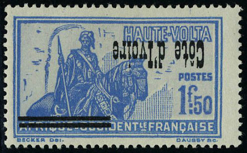 Lot 2042 - cote d'ivoire  -  Francois Feldman F.C.N.P François FELDMAN sale #122