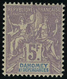 Lot 2101 - dahomey  -  Francois Feldman F.C.N.P François FELDMAN sale #122