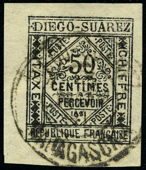 Lot 2124 - diego suarez timbres-taxe -  Francois Feldman F.C.N.P François FELDMAN sale #122