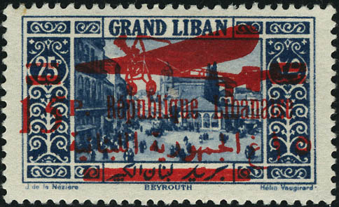 Lot 2184 - grand liban poste aerienne - Francois Feldman F.C.N.P François FELDMAN sale #122 Lot 2184 - grand liban poste aerienne - Francois Feldman F.C.N.P François FELDMAN sale #122