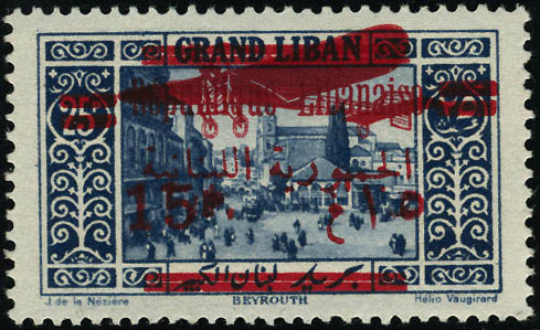Lot 2185 - grand liban poste aerienne - Francois Feldman F.C.N.P François FELDMAN sale #122 Lot 2185 - grand liban poste aerienne - Francois Feldman F.C.N.P François FELDMAN sale #122
