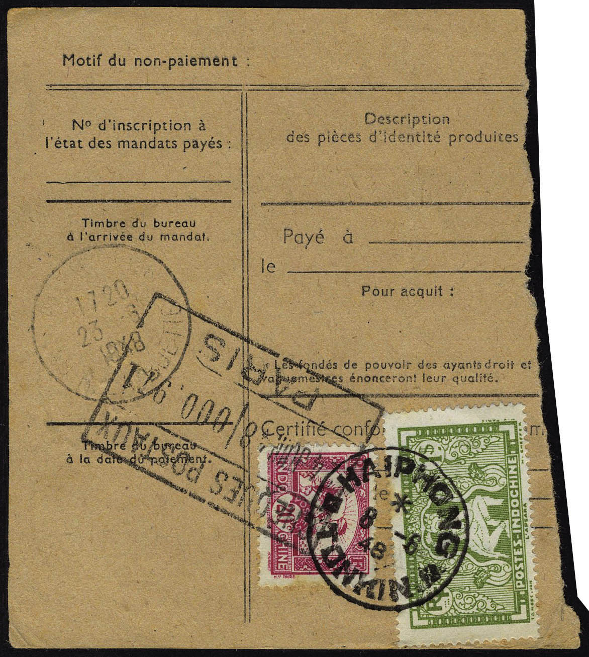 Lot 2265 - indochine  -  Francois Feldman F.C.N.P François FELDMAN sale #122