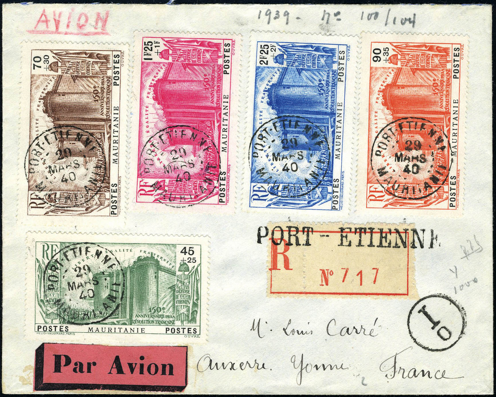 Lot 2385 - mauritanie  -  Francois Feldman F.C.N.P François FELDMAN sale #122