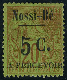 Lot 2407 - nossi-be timbres-taxe -  Francois Feldman F.C.N.P François FELDMAN sale #122