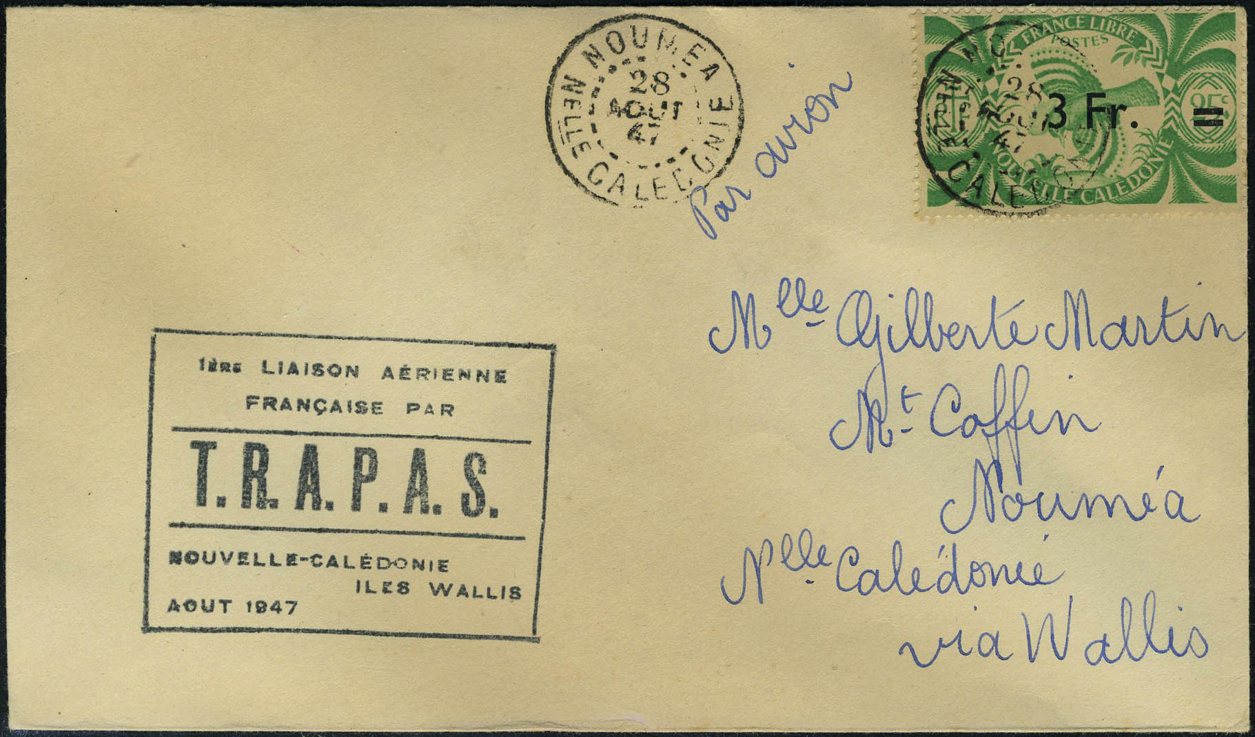 Lot 2437 - nouvelle caledonie poste aerienne - Francois Feldman F.C.N.P François FELDMAN sale #122 Lot 2437 - nouvelle caledonie poste aerienne - Francois Feldman F.C.N.P François FELDMAN sale #122