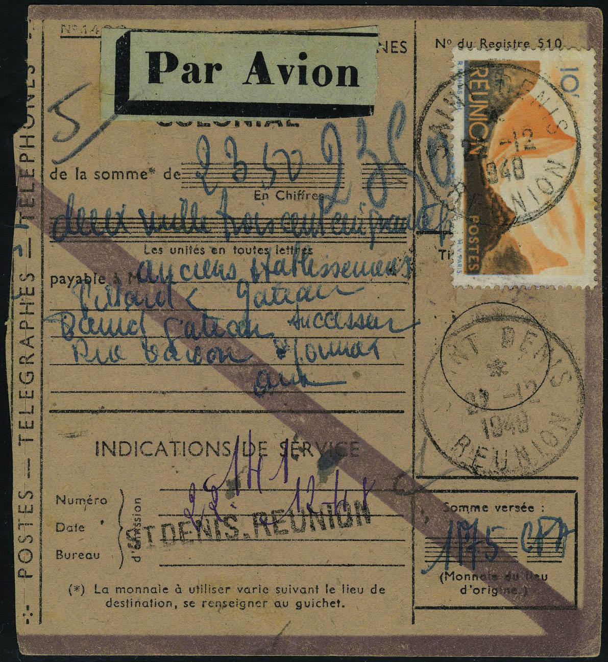 Lot 2526 - Reunión - Francois Feldman F.C.N.P François FELDMAN sale #122 Lot 2526 - Reunión - Francois Feldman F.C.N.P François FELDMAN sale #122