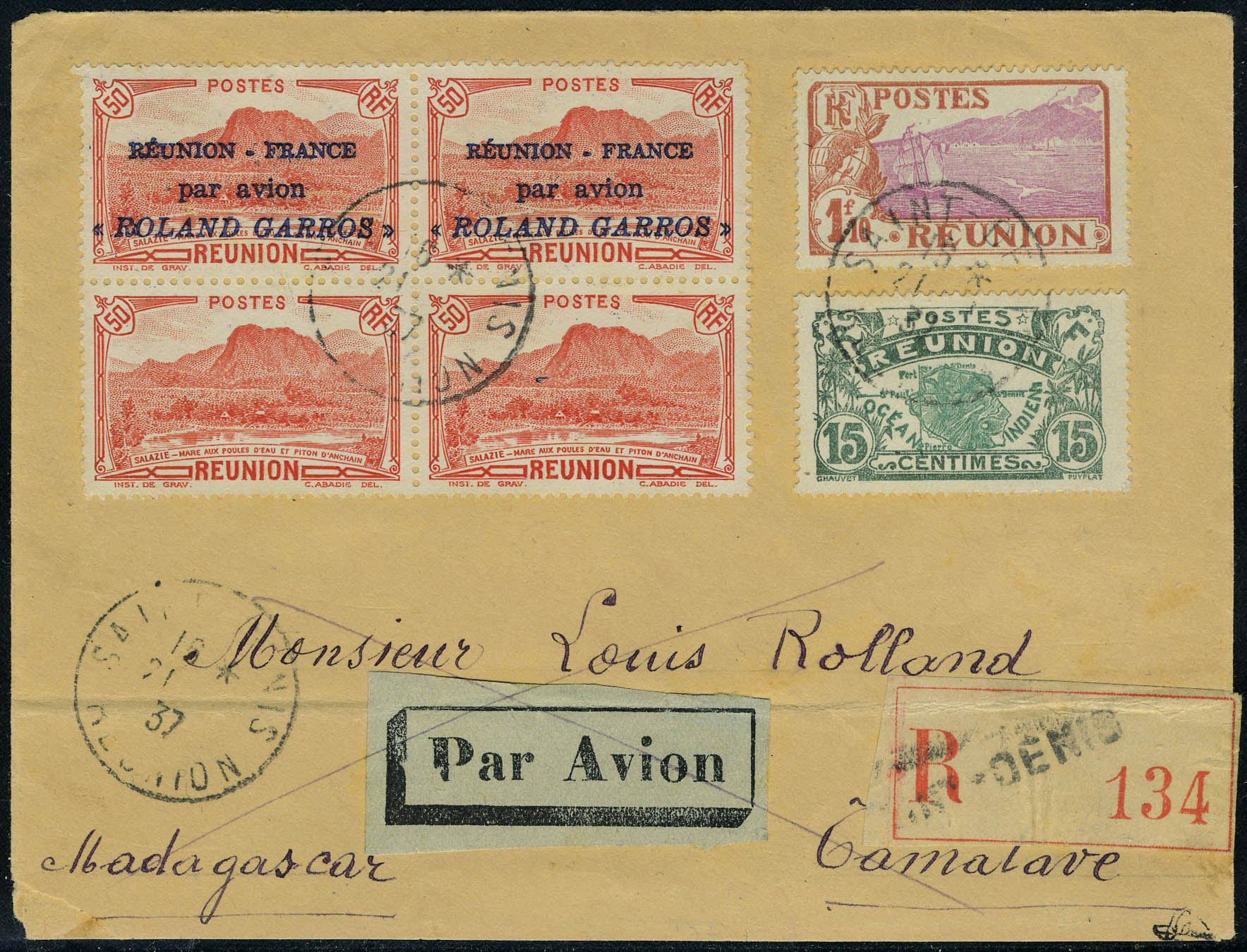 Lot 2532 - Reunión poste aerienne - Francois Feldman F.C.N.P François FELDMAN sale #122 Lot 2532 - Reunión poste aerienne - Francois Feldman F.C.N.P François FELDMAN sale #122