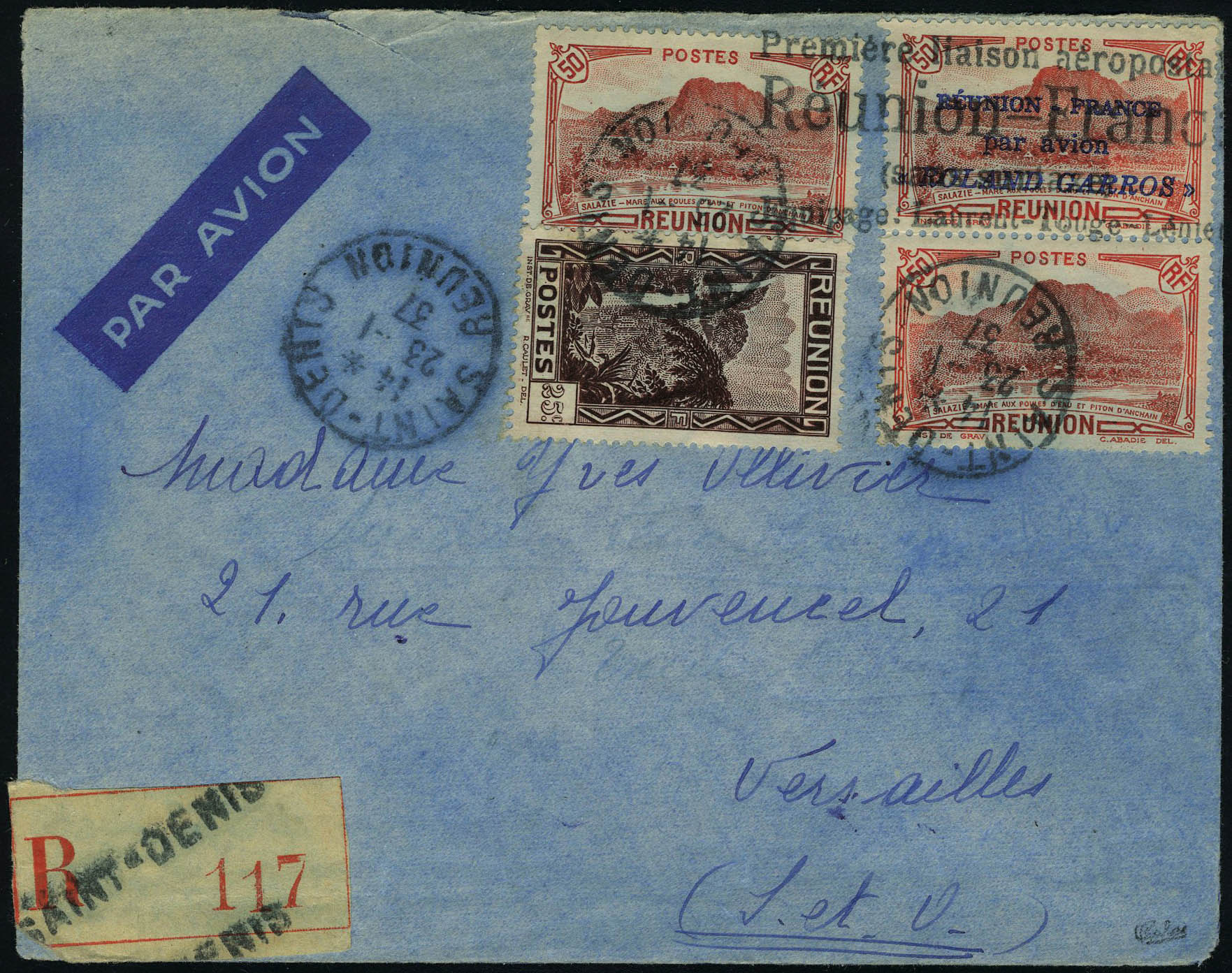 Lot 2533 - Reunión poste aerienne - Francois Feldman F.C.N.P François FELDMAN sale #122 Lot 2533 - Reunión poste aerienne - Francois Feldman F.C.N.P François FELDMAN sale #122