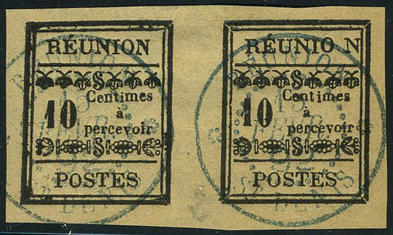 Lot 2544 - Reunión timbres-taxe - Francois Feldman F.C.N.P François FELDMAN sale #122 Lot 2544 - Reunión timbres-taxe - Francois Feldman F.C.N.P François FELDMAN sale #122
