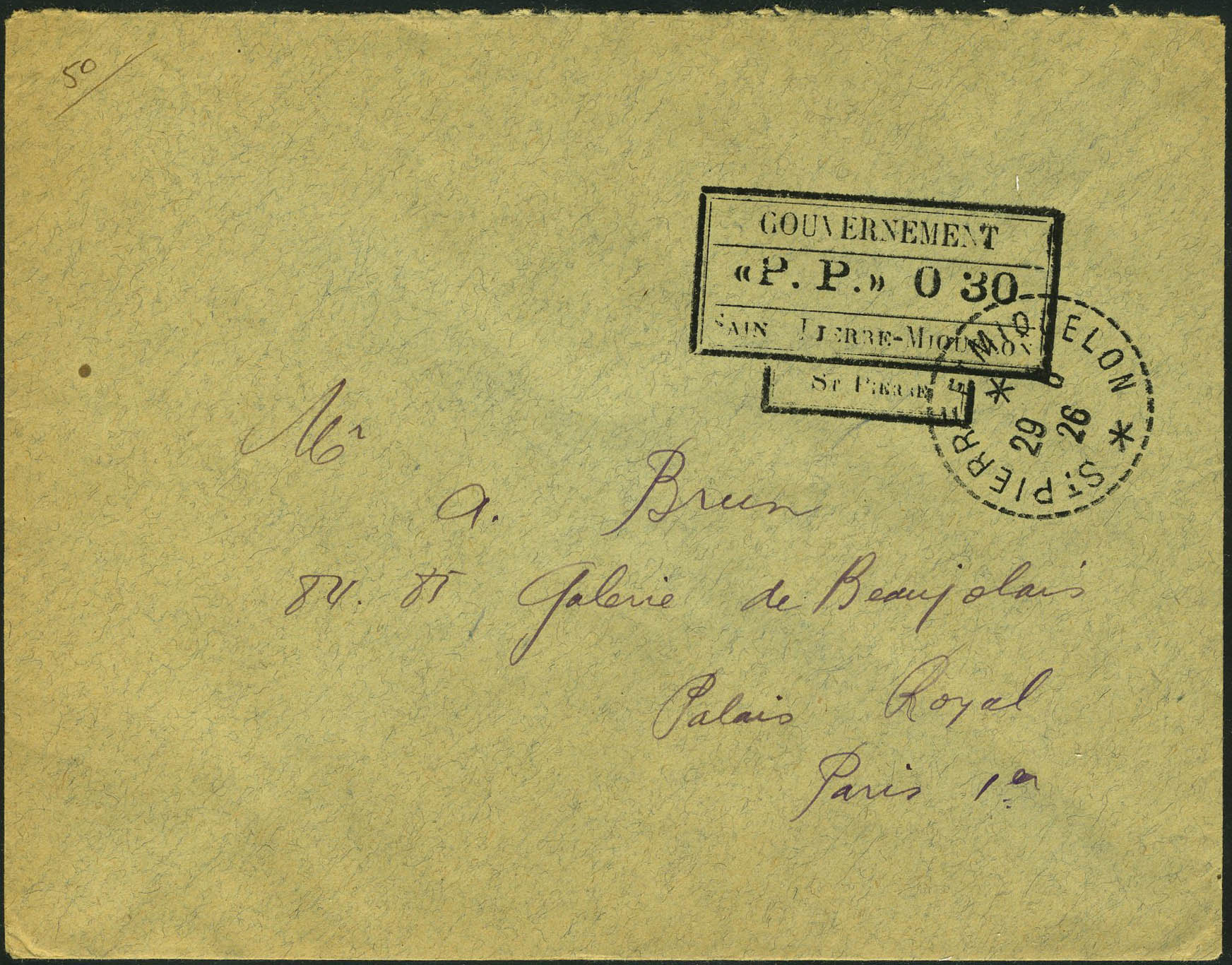 Lot 2558 - SAINT PIERRE & MIQUELON - Francois Feldman F.C.N.P François FELDMAN sale #122 Lot 2558 - SAINT PIERRE & MIQUELON - Francois Feldman F.C.N.P François FELDMAN sale #122